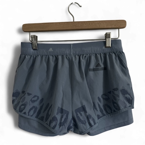 Adidas by Stella McCartney Blue TruePurpose 2-in-1 Training Shorts - Picture 3 of 3